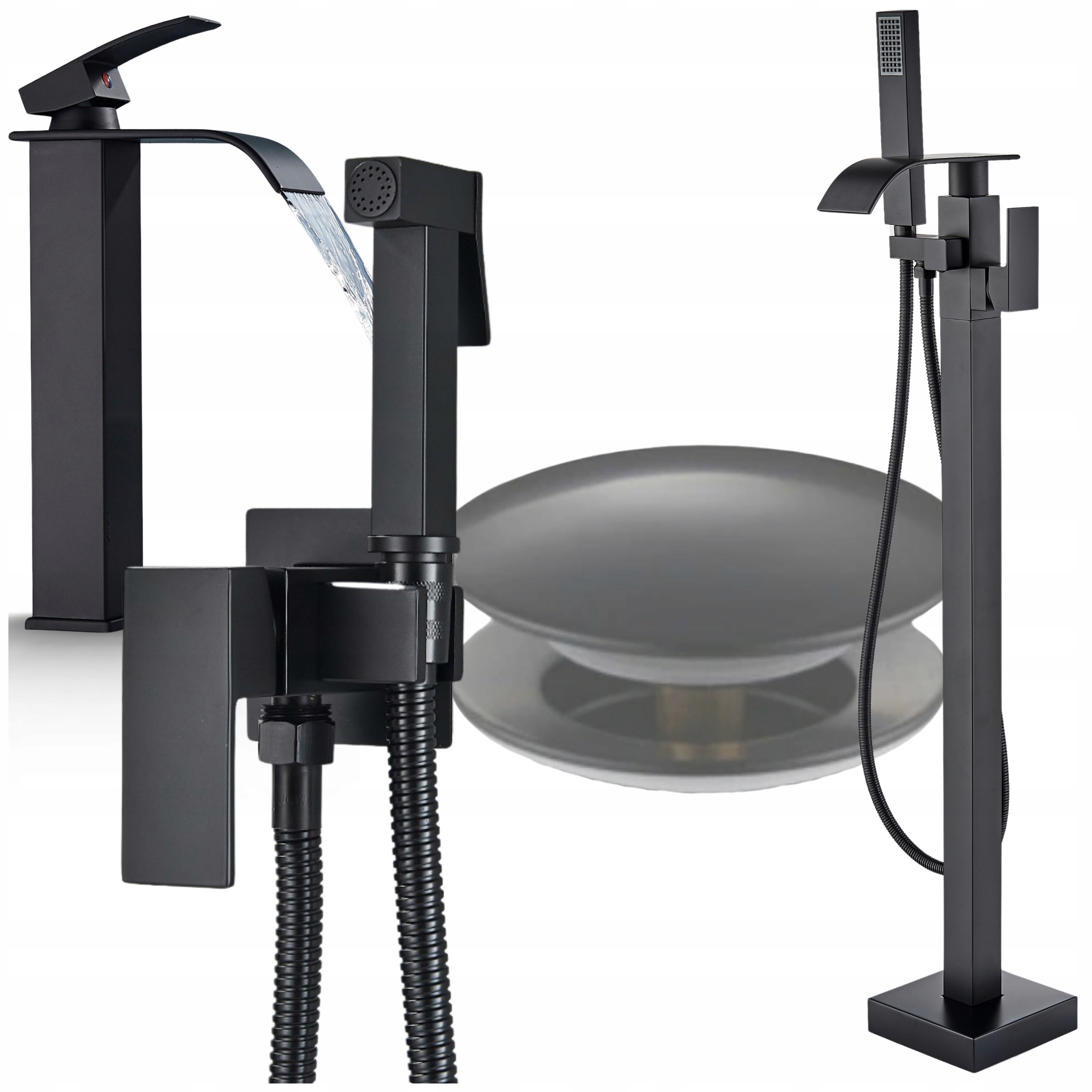 Armatura do koupelny Sada Vanová baterie Umyvadlová baterie Bidetová baterie