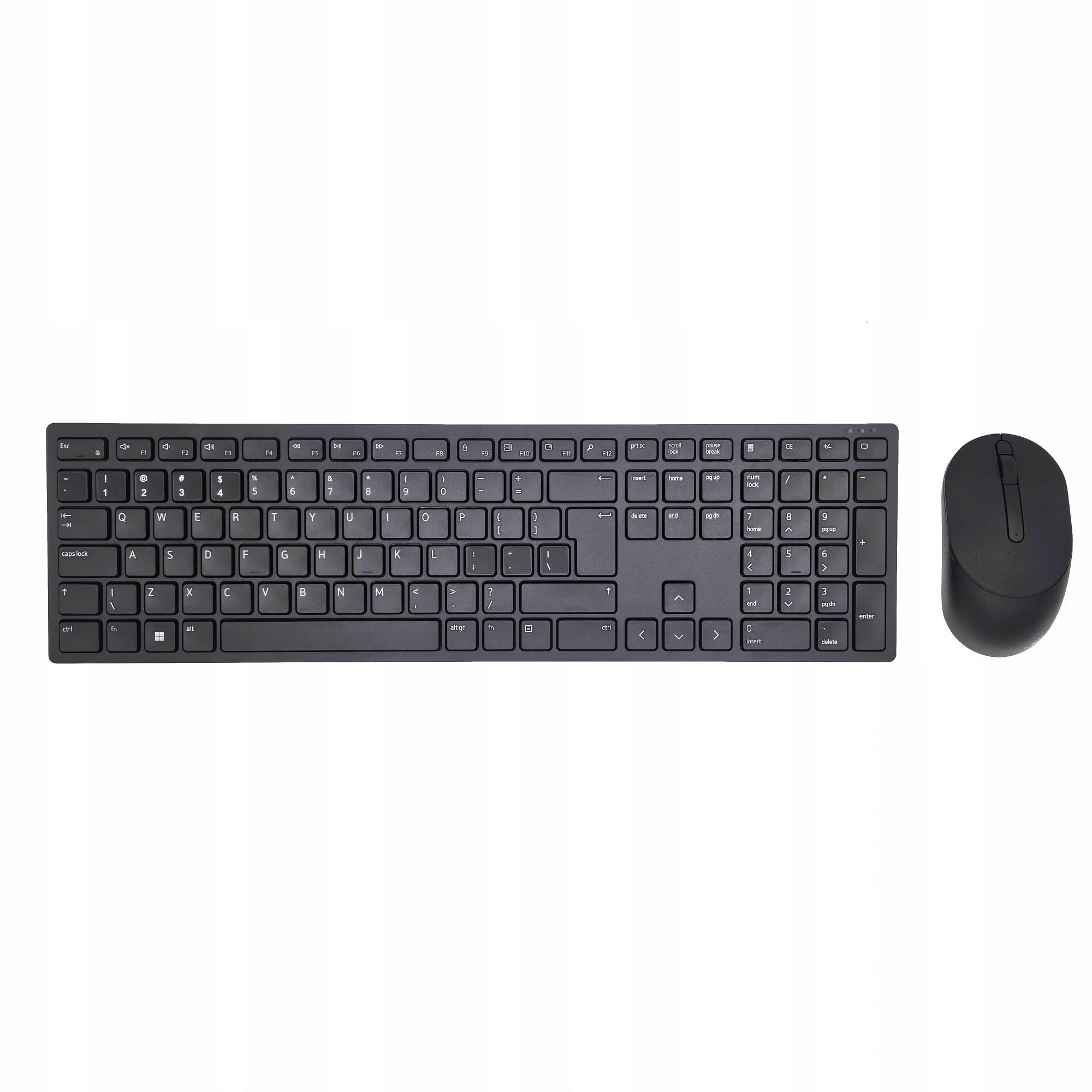 Zestaw Bezprzewodowy Klawiatura Mysz Dell KM5221W Wyklejana