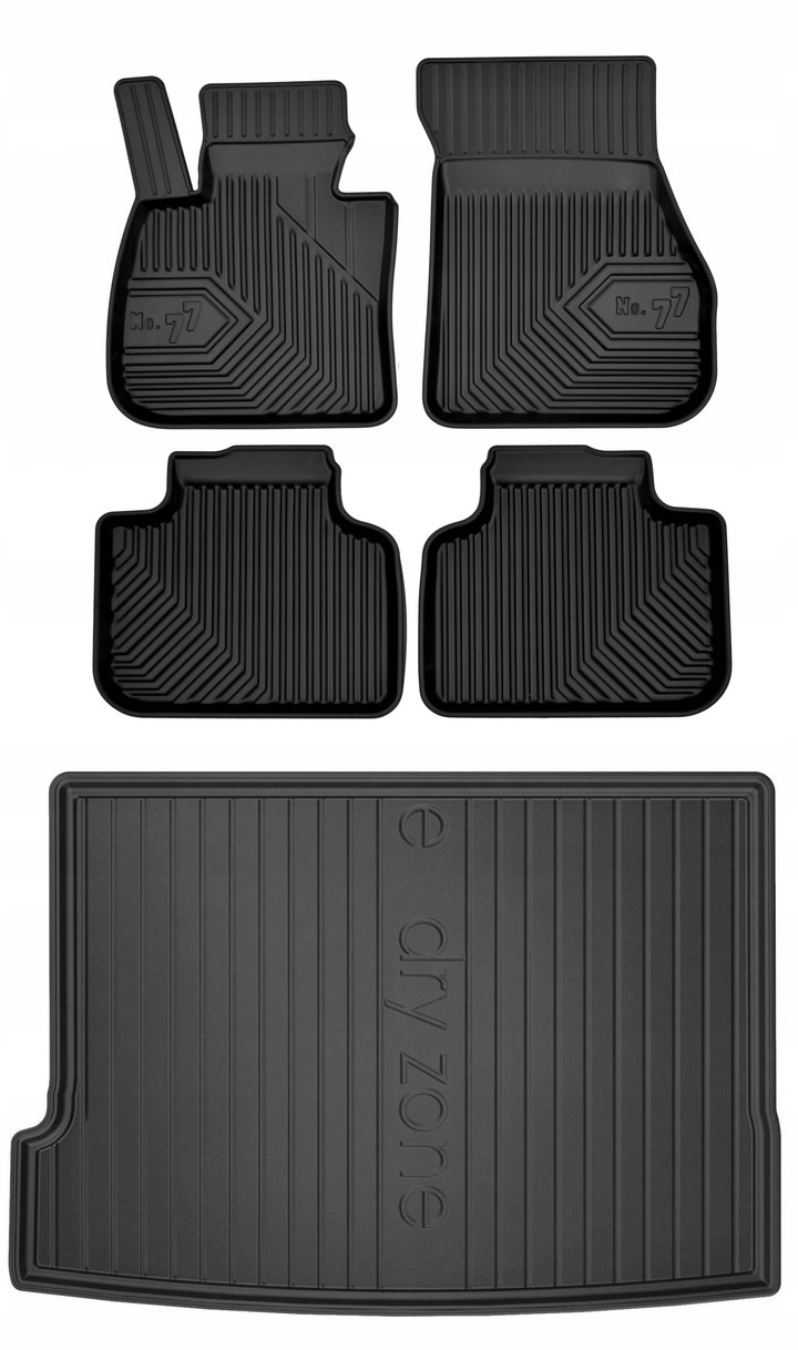 Set 77 Gumové rohože a rohože Bmw X2 F39 od 2017 g.