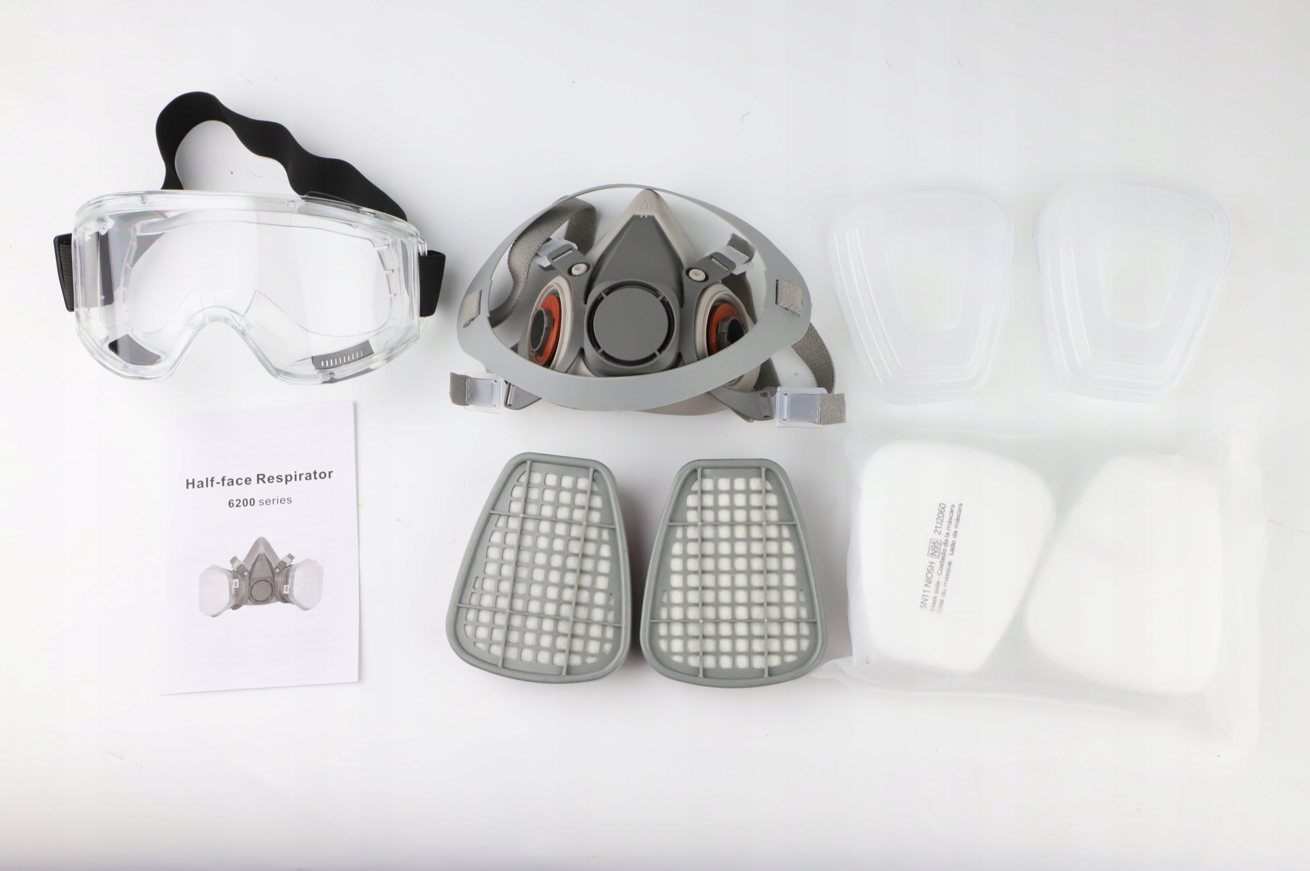 MASKA CHEMICZNA PÓŁMASKA GAZOWA OPRYSK FILTRY DO MALOWANIA I SZLIFOWANIA EAN (GTIN) 889997440613