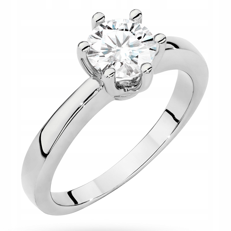 Krásný Zlatý Prstýnek 585 s Briliantem 0,70 ct