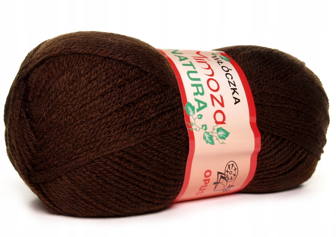 Włóczka Opus Natura Mimoza Nr 217 Brązowa