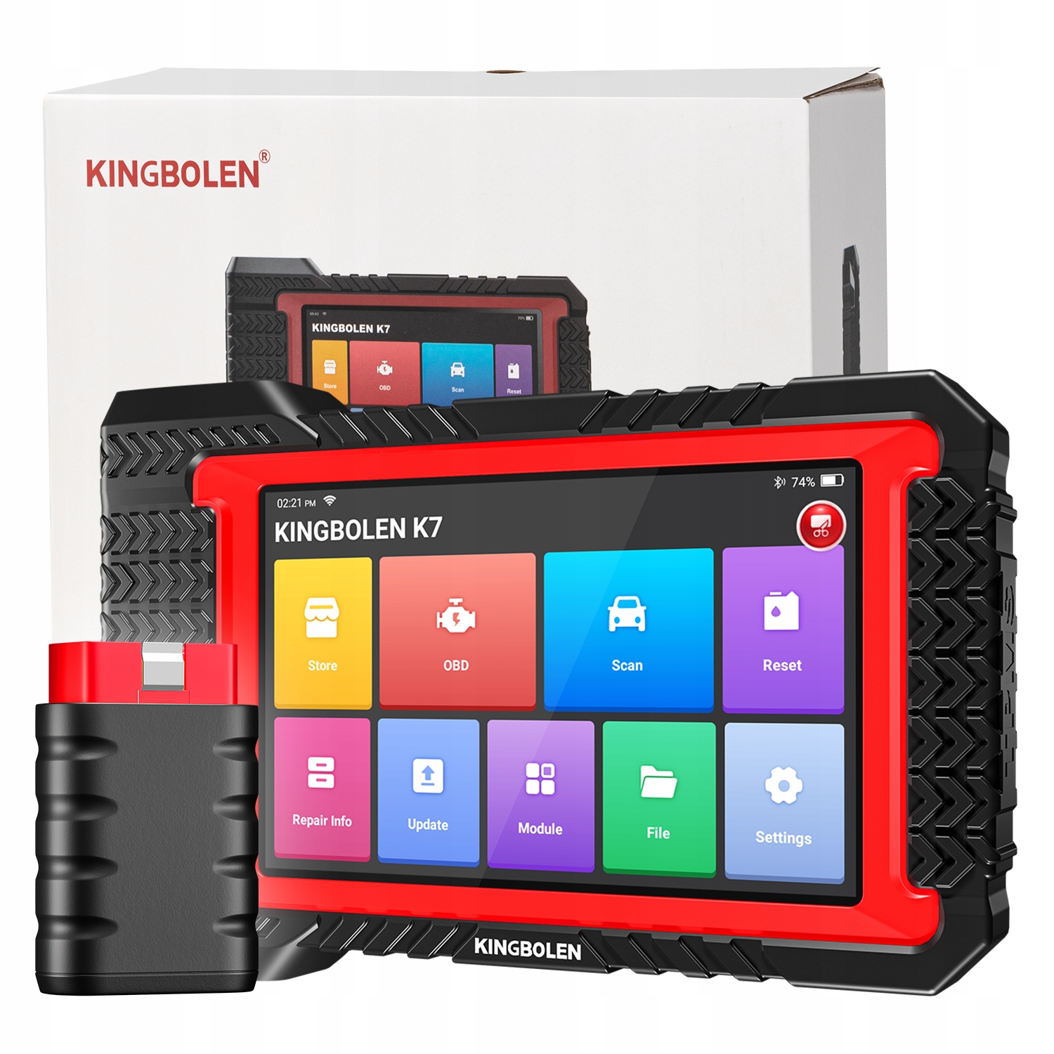Interfejs Diagnostyczny Kingbolen K7 OBD2 Dożywotnie Aktualizacje Ecu