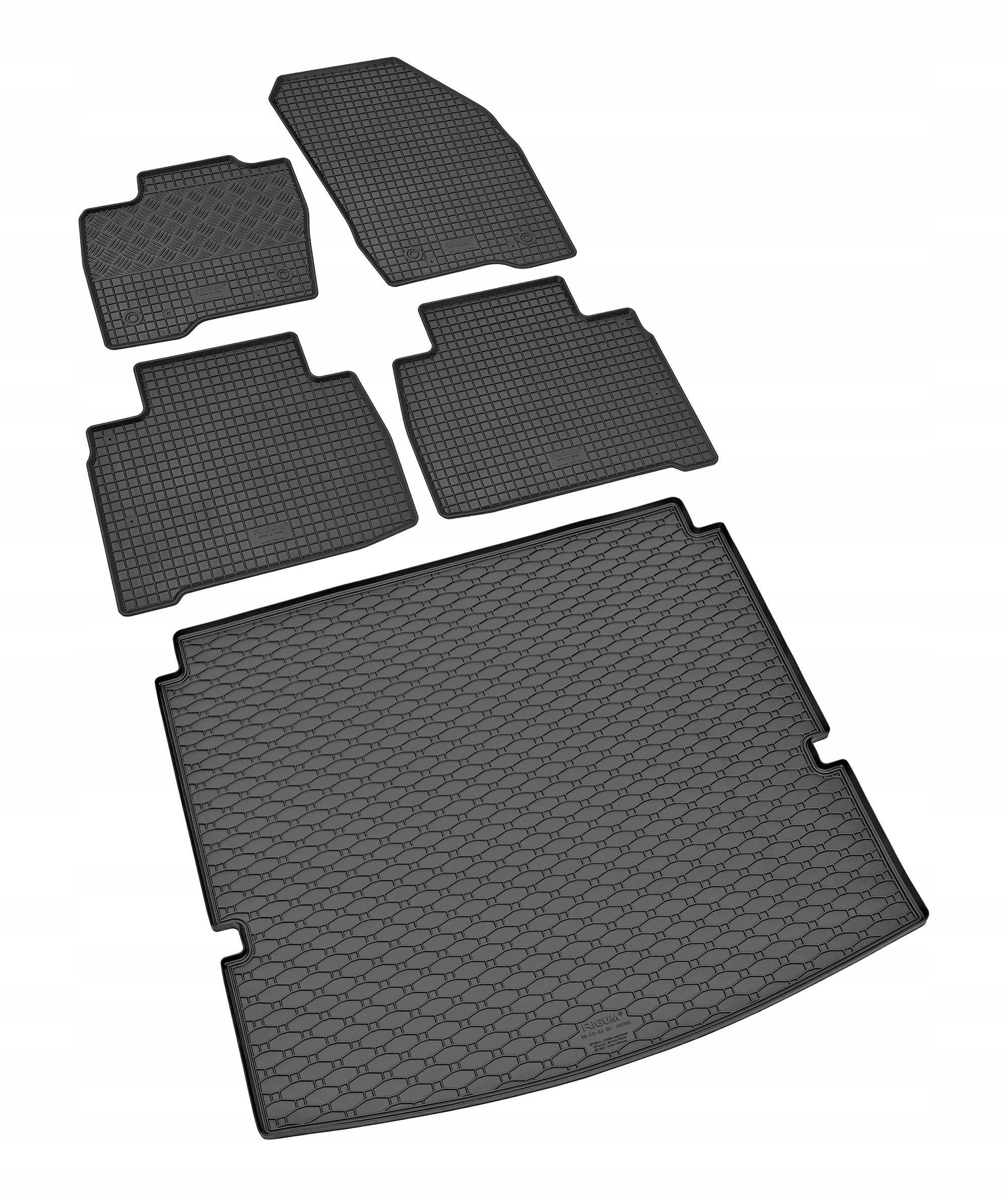 Zestaw dywaników do Ford Galaxy od 2015 | 5/7 miejsc 3 rząd złożony