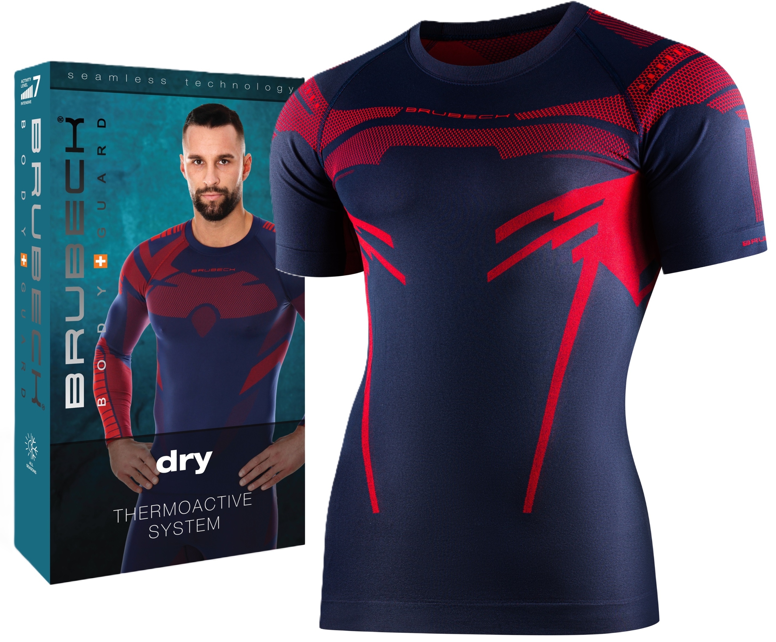 T-shirt koszulka męska Sportowa Termoaktywna oddychająca Górska Brubeck Dry