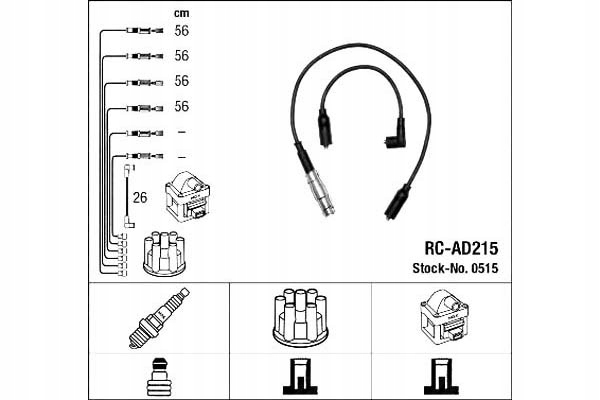 Ngk Sada Zapalovacích Kabelů Audi A4 1.6 11.94 Asistent řidiče #28