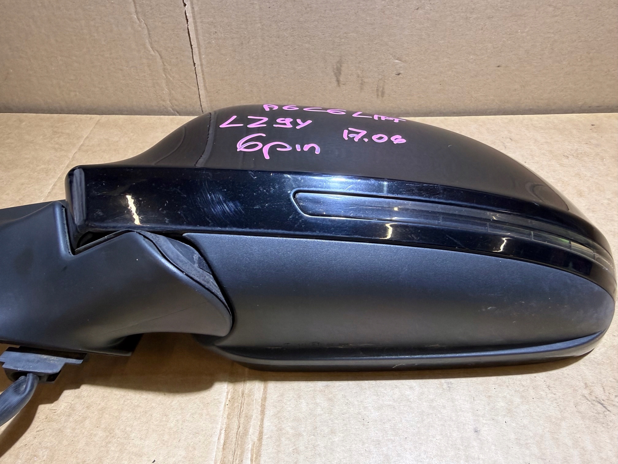 AUDI A6 C6 LIFT LZ9Y mirror left 6 PIN