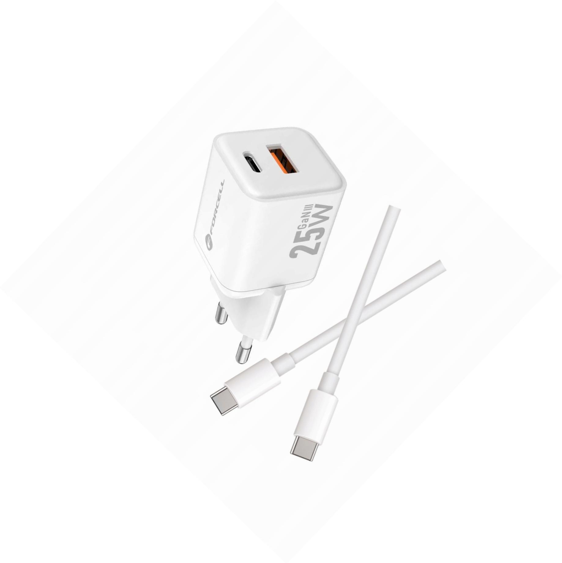 Szybka ładowarka Gan 25W z długim kablem Usb-c do Xiaomi Redmi Note 8 Pro