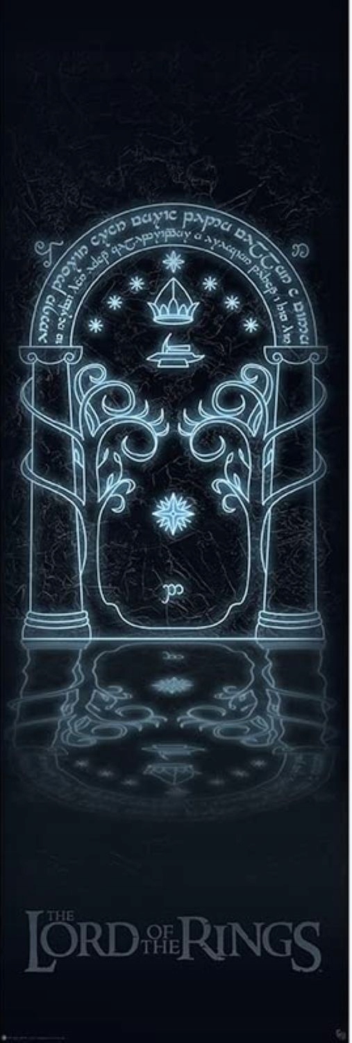 LORD OF THE RINGS DOOR PLAKAT DOORS OF DURIN ( 13385486427 Sklepy, Opinie, Ceny w Allegro.pl