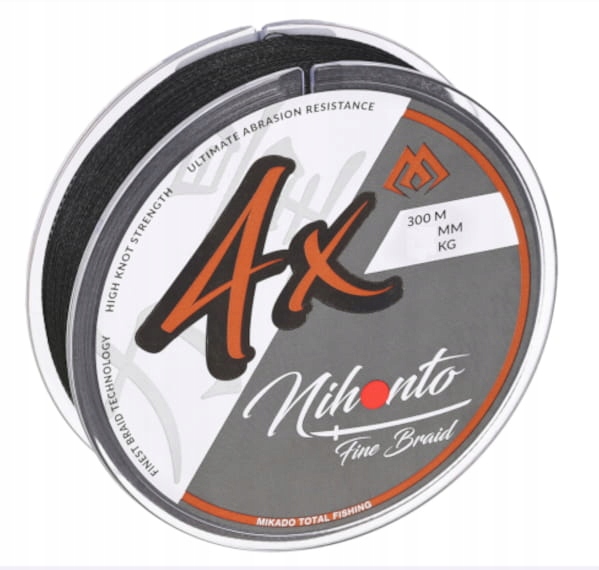 Plecionka nihonto fine braid czarna/0,16mm/300m