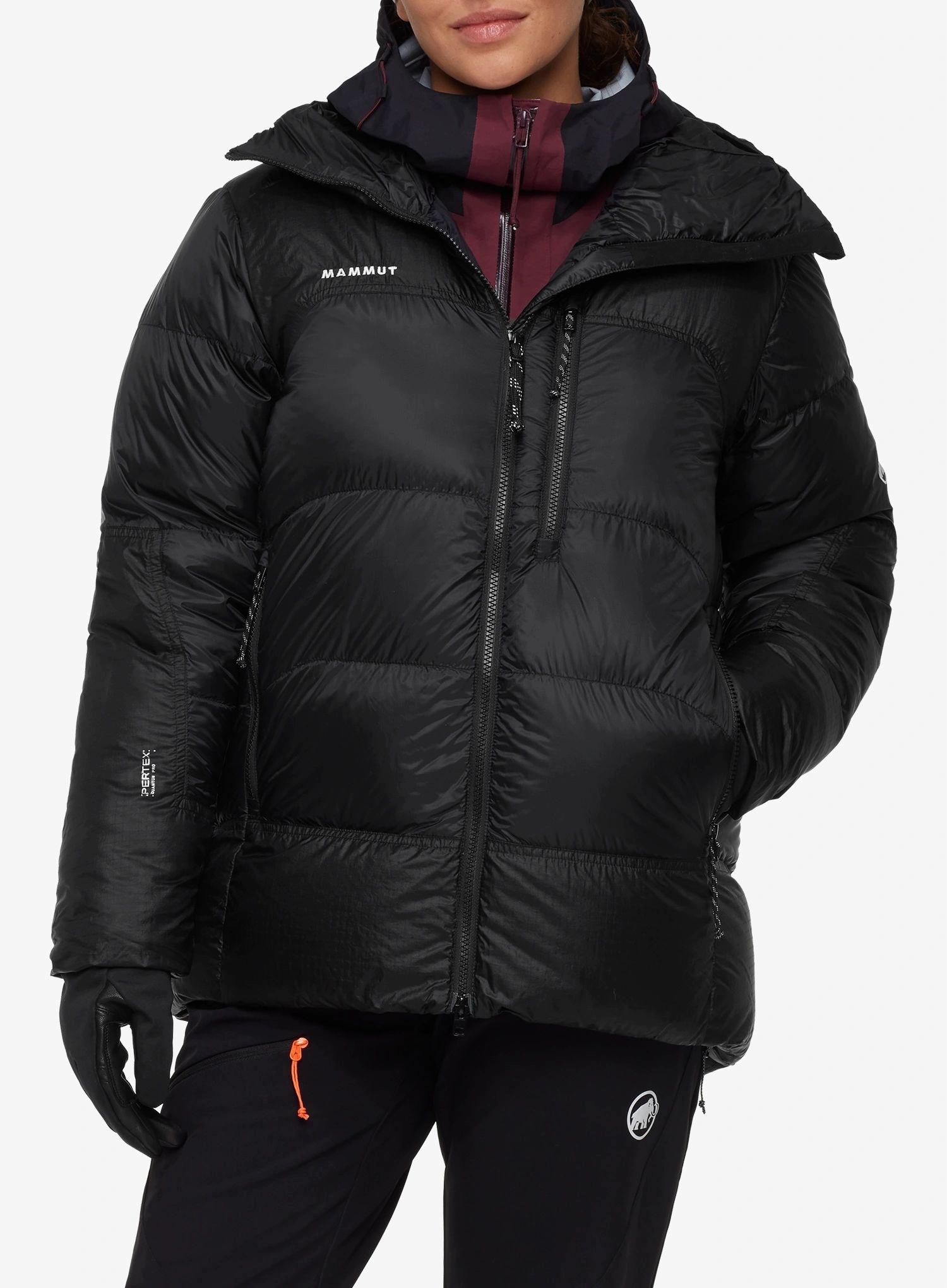 Dámská péřová bunda Mammut Taiss Pro Belay In Hooded Jacket černá M