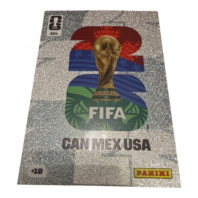 Mistrovství světa ve fotbale Amerika 2026 Panini Oficiální znak 624 Silver