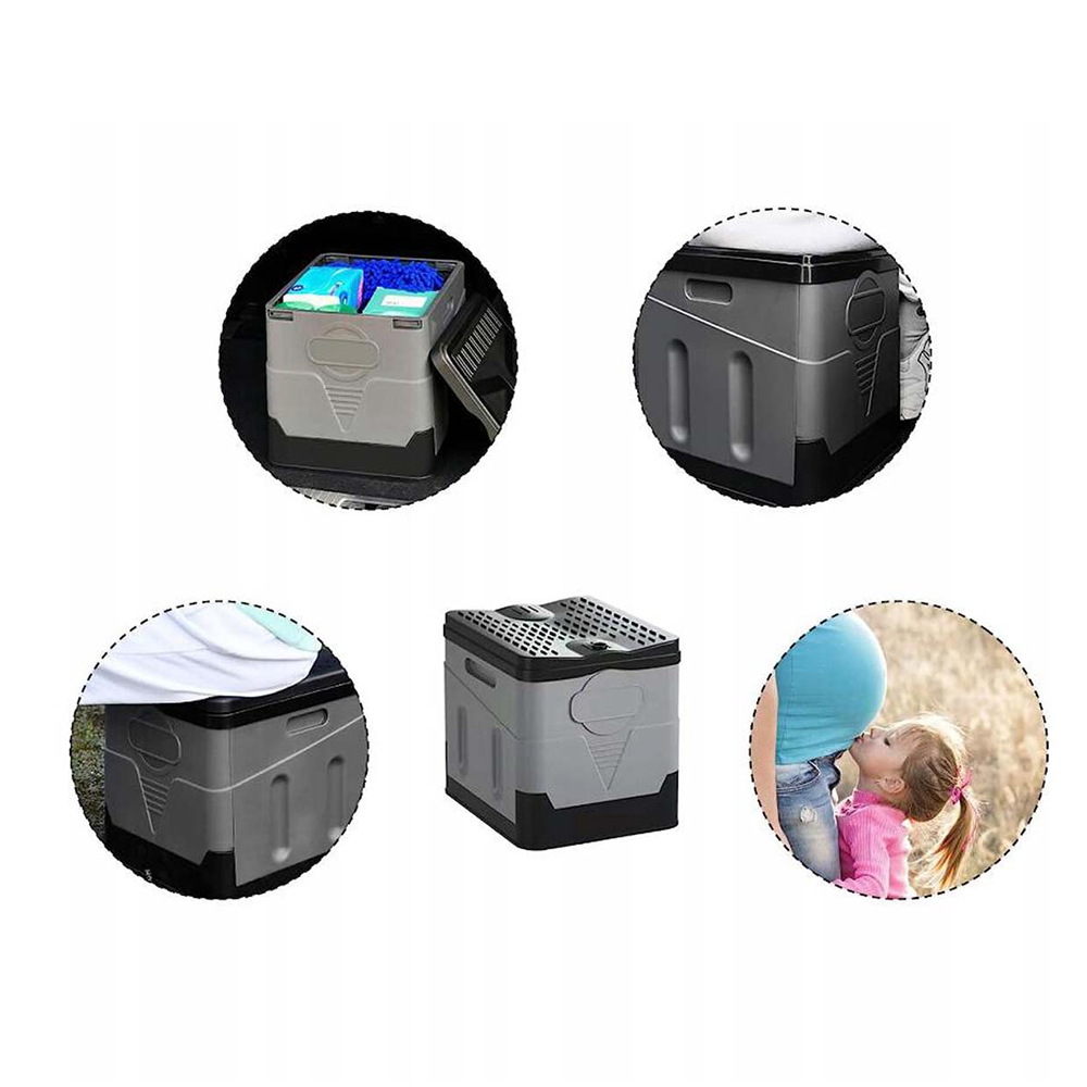 ZEWNĘTRZNA PRZENOŚNA SKŁADANA TOALETA SAMOCHODOWA 20L, NOŚNOŚĆ 200 KG Marka inna