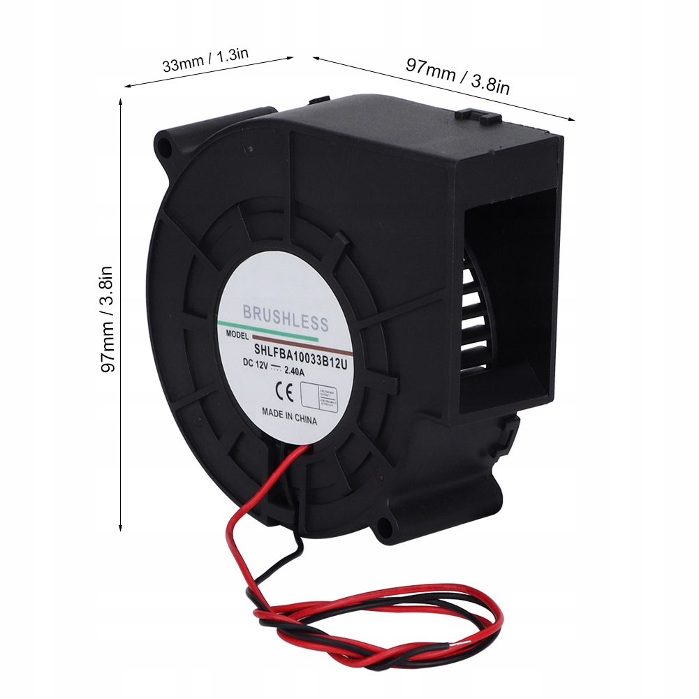 DMUCHAWA WENTYLATOR TURBINA 2.4A 12V KULKOWE Model Dmuchawa