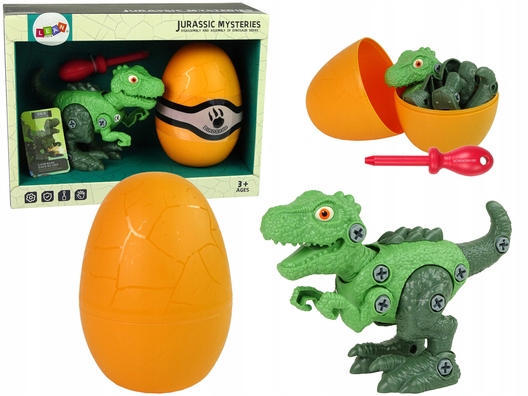

Zestaw Dinozaur Tyranozaur z Jajkiem Diy Zielony