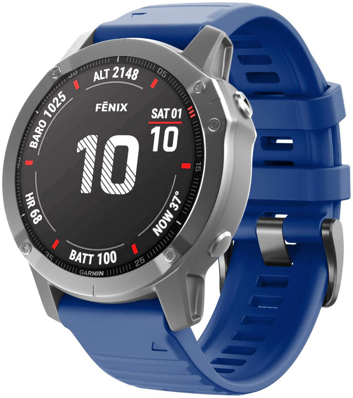 

Niebieski Pasek Garmin Fenix 6X Pro QuickFit 26mm