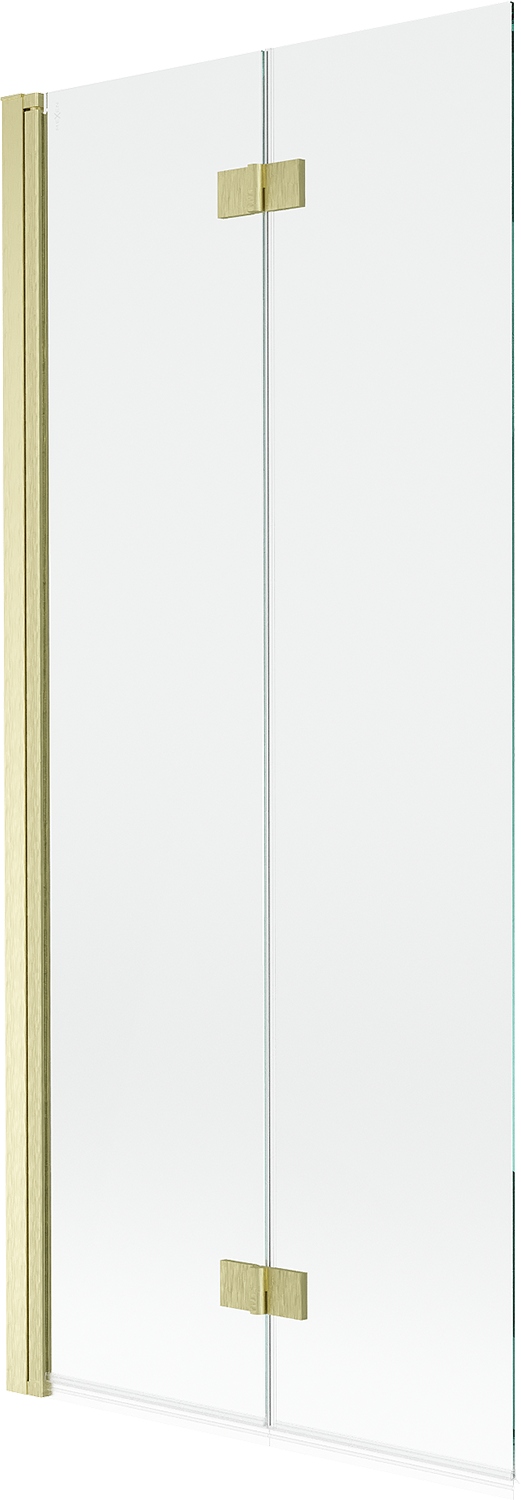 Mexen Mist Parawan Nawannowy 2-SKRZYDŁOWY Lewy 80X150 Transparent Złoty