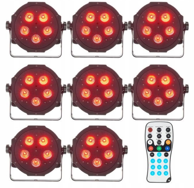 Zestaw Adj TriPar Profile Max Płaski Reflektor Par+ Pilot Led RC2 nowy