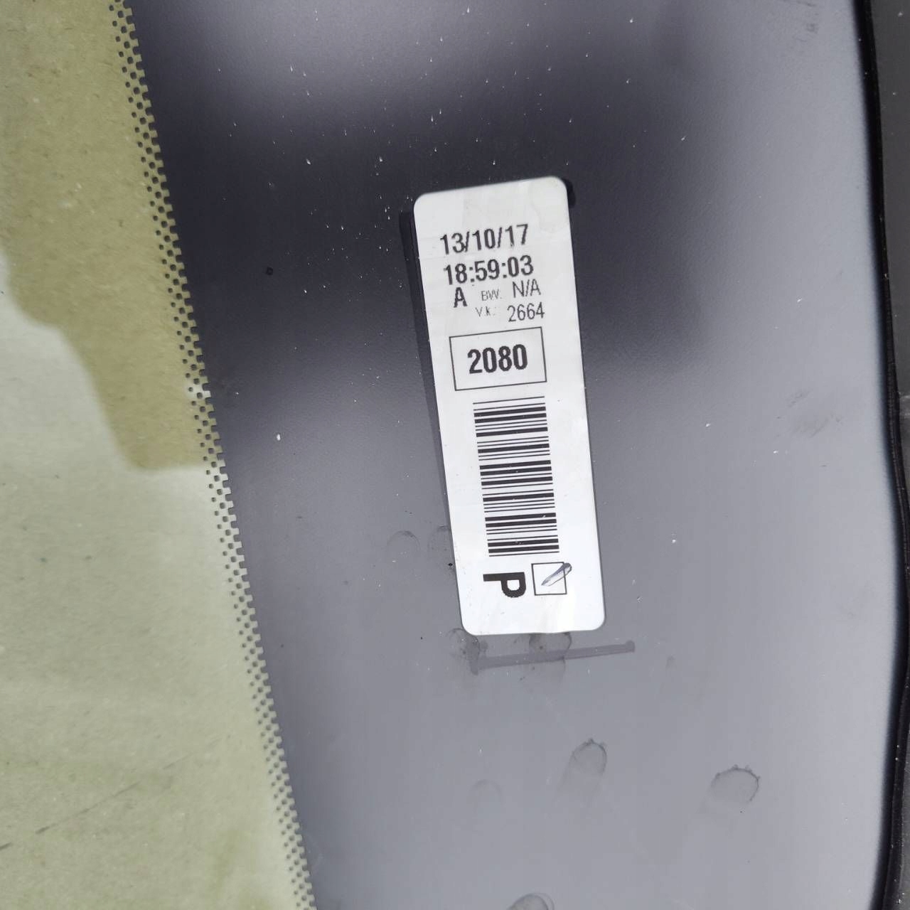 window side rear rear part side right Peugeot 5008 II 9814372880