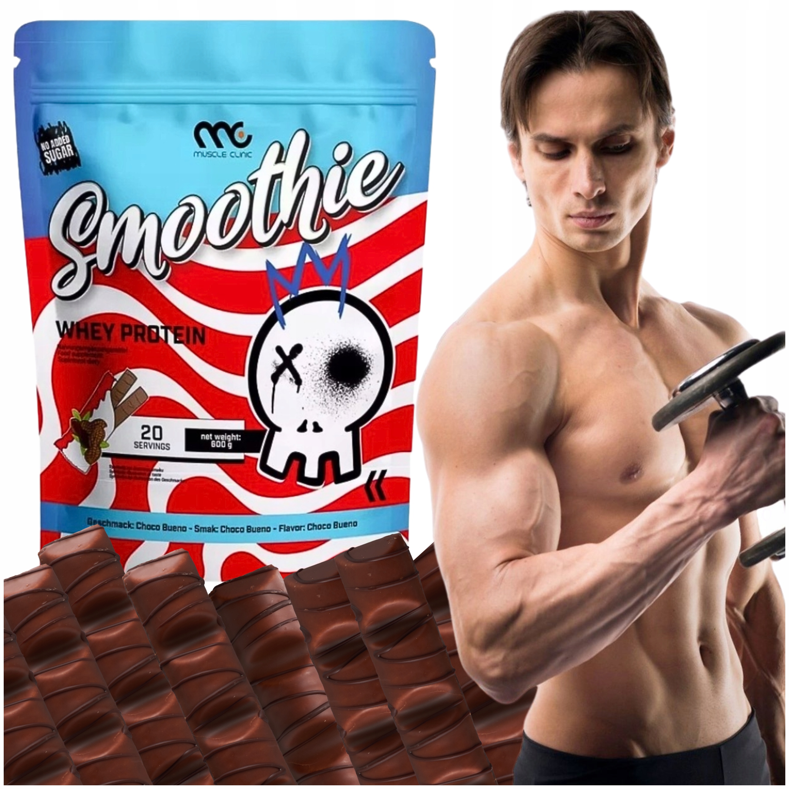 Protein Muscle Clinic Smoothie Wpc 600 g Kinder Bueno