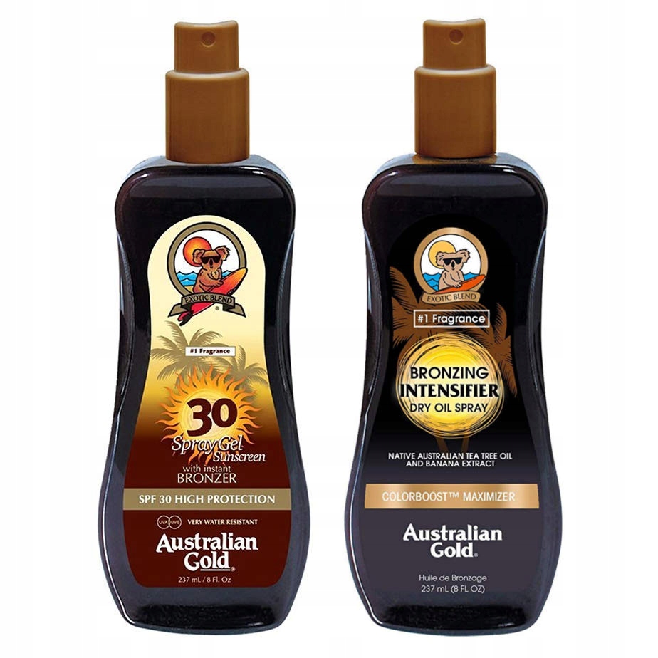 Australian Gold Spf 30 sprej s bronzerem 237 ml suchý olej na opalování