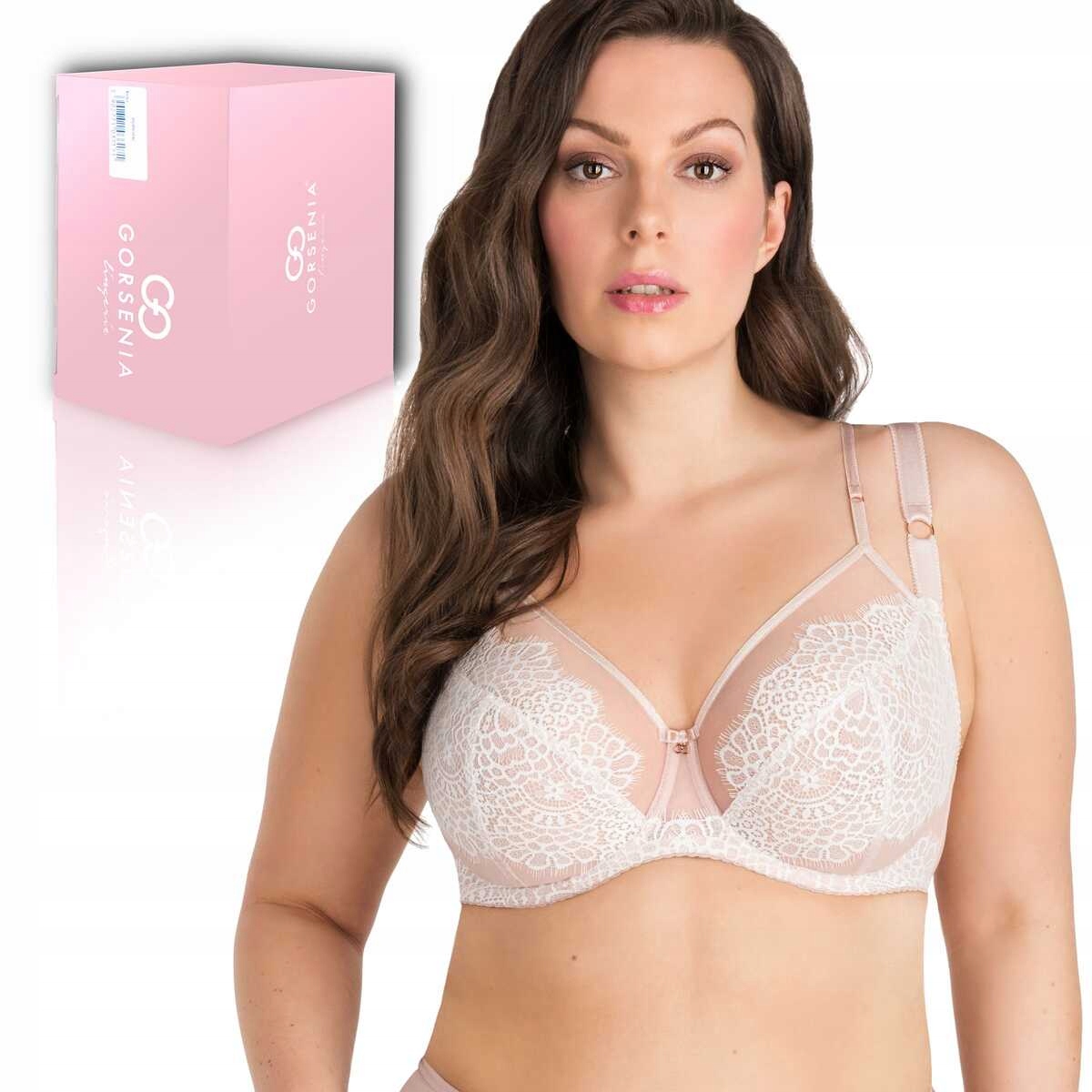 Gorsenia Podprsenka měkká krajková podprsenka Romantic vibe 852 béžová 75D