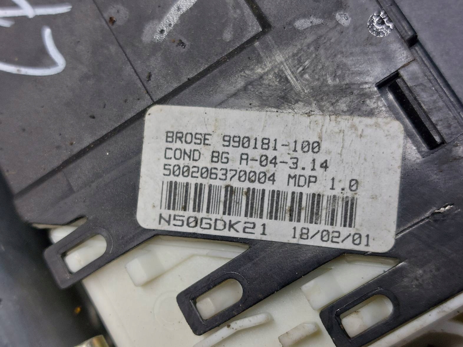 mechanism window regulator left front electrical CITROEN C5 and