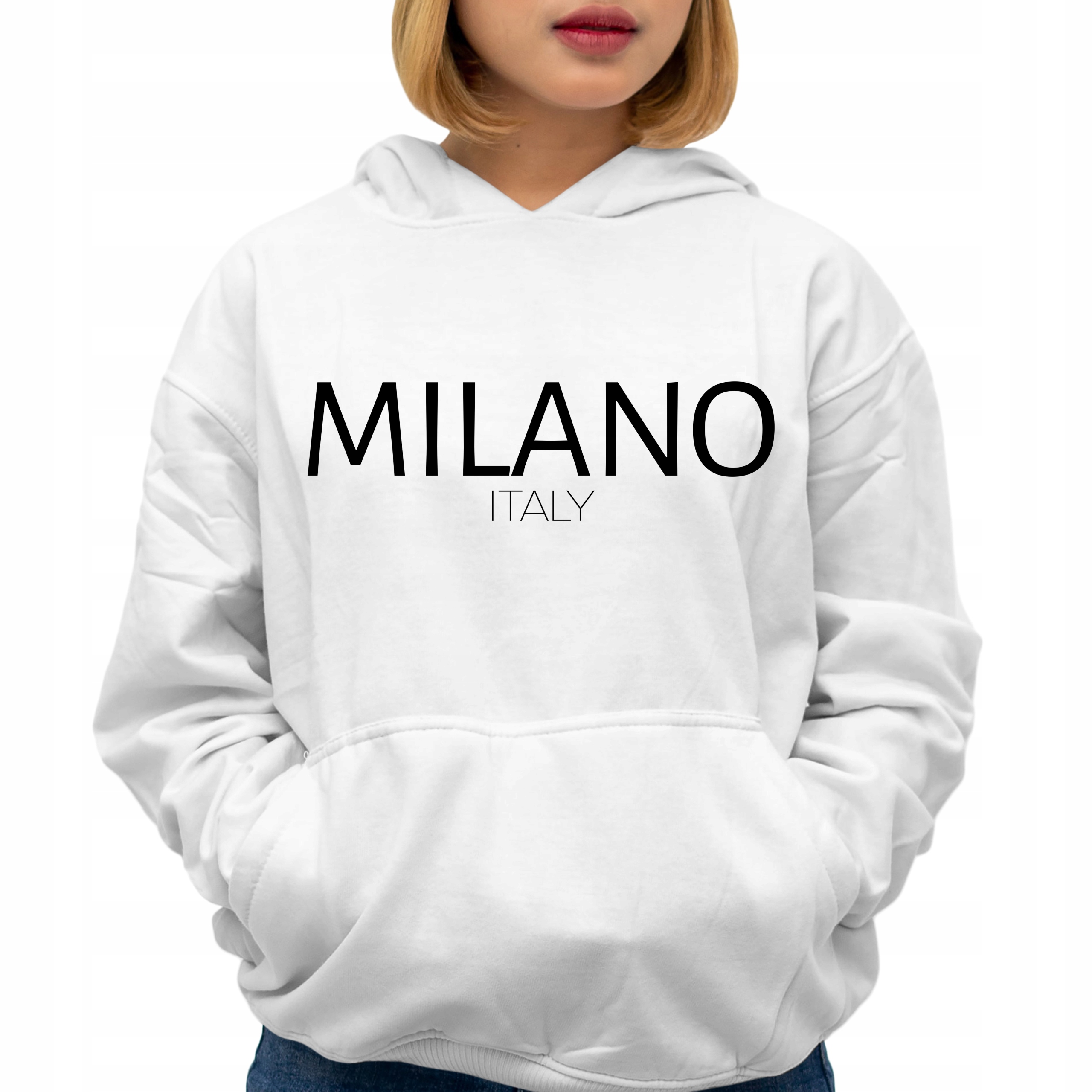 Mikina s vanilkovou Kapuce Milano Italy jako Dárek Vzory Vel M