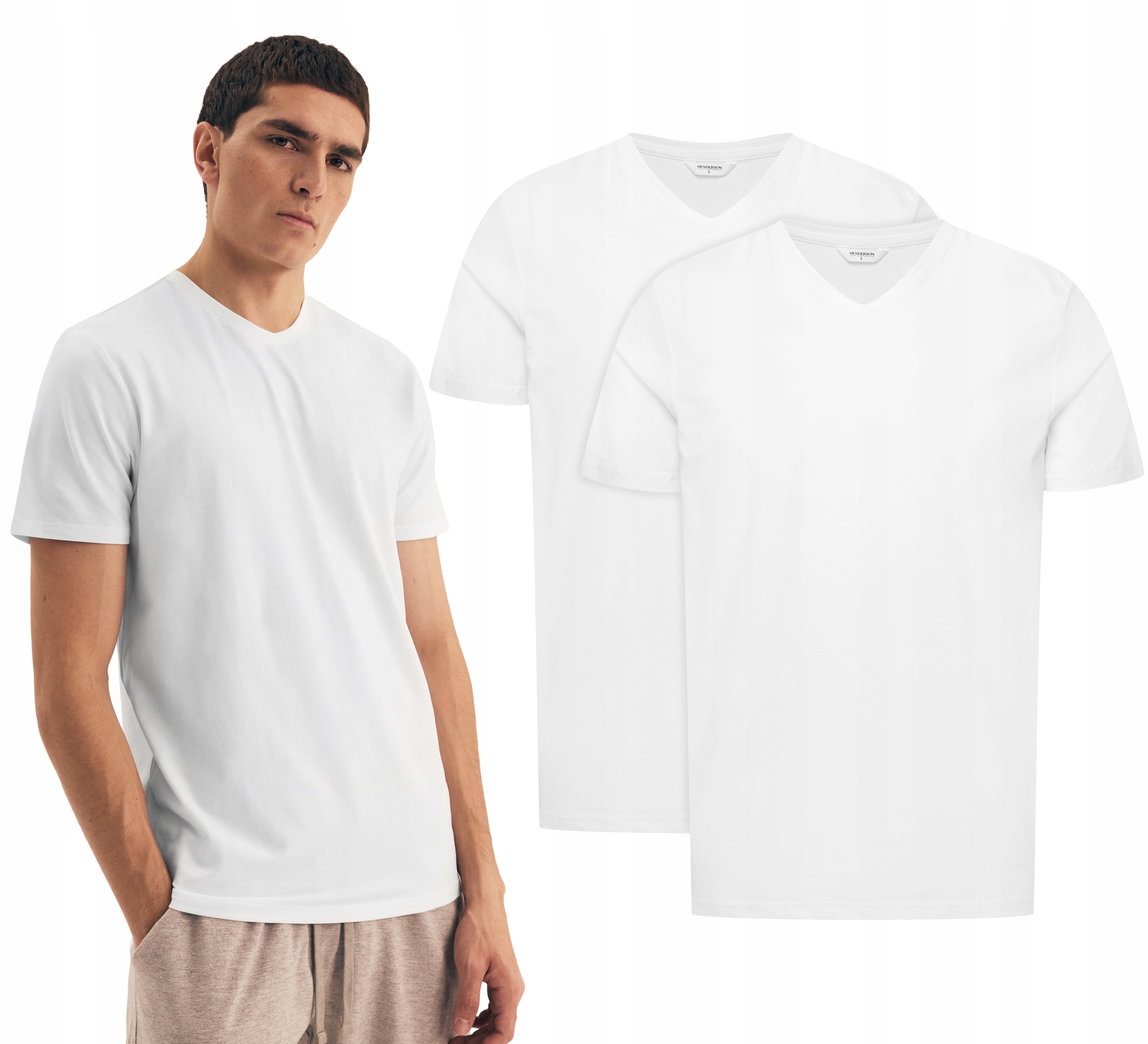 pánské tričko Set 2-PAK tričko bavlněné Henderson Move XL