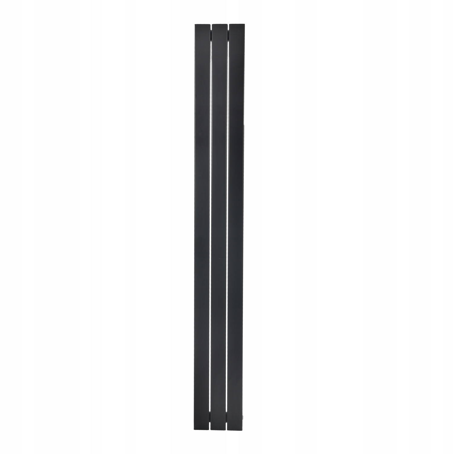 Dekoratívny kúpeľňový panelový radiátor Lotus 140x22 Čierna prípojka 50 mm