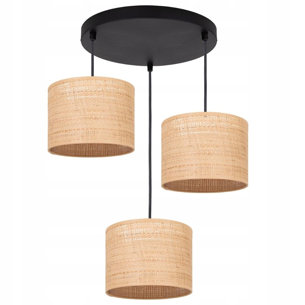 

Lampa Wisząca Sufitowa Plafon Ratan Rattan Boho