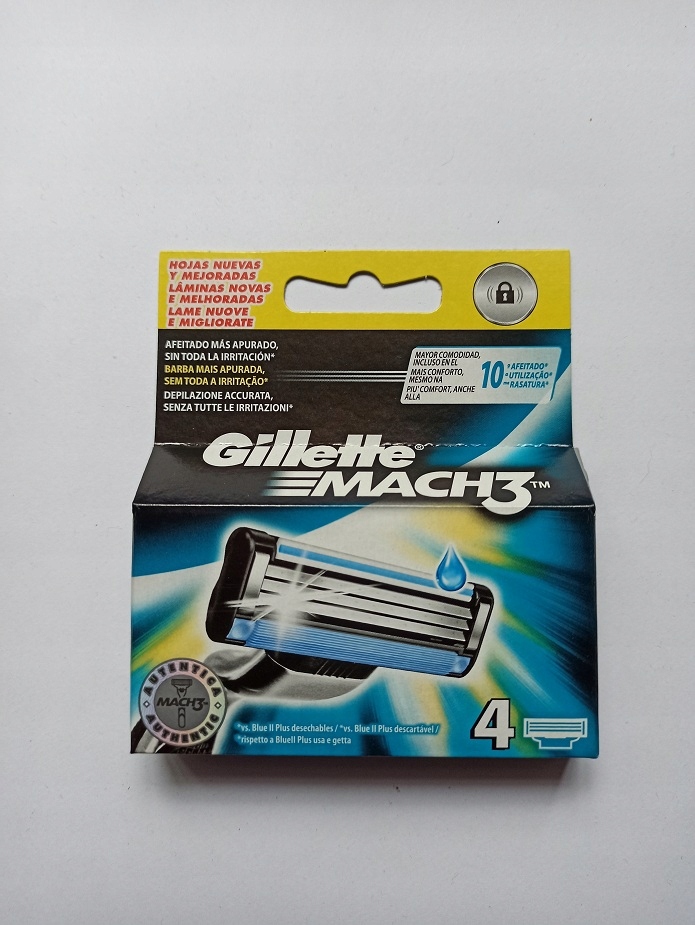 

Gillette wkłady ostrza Mach 3 4 sztuki