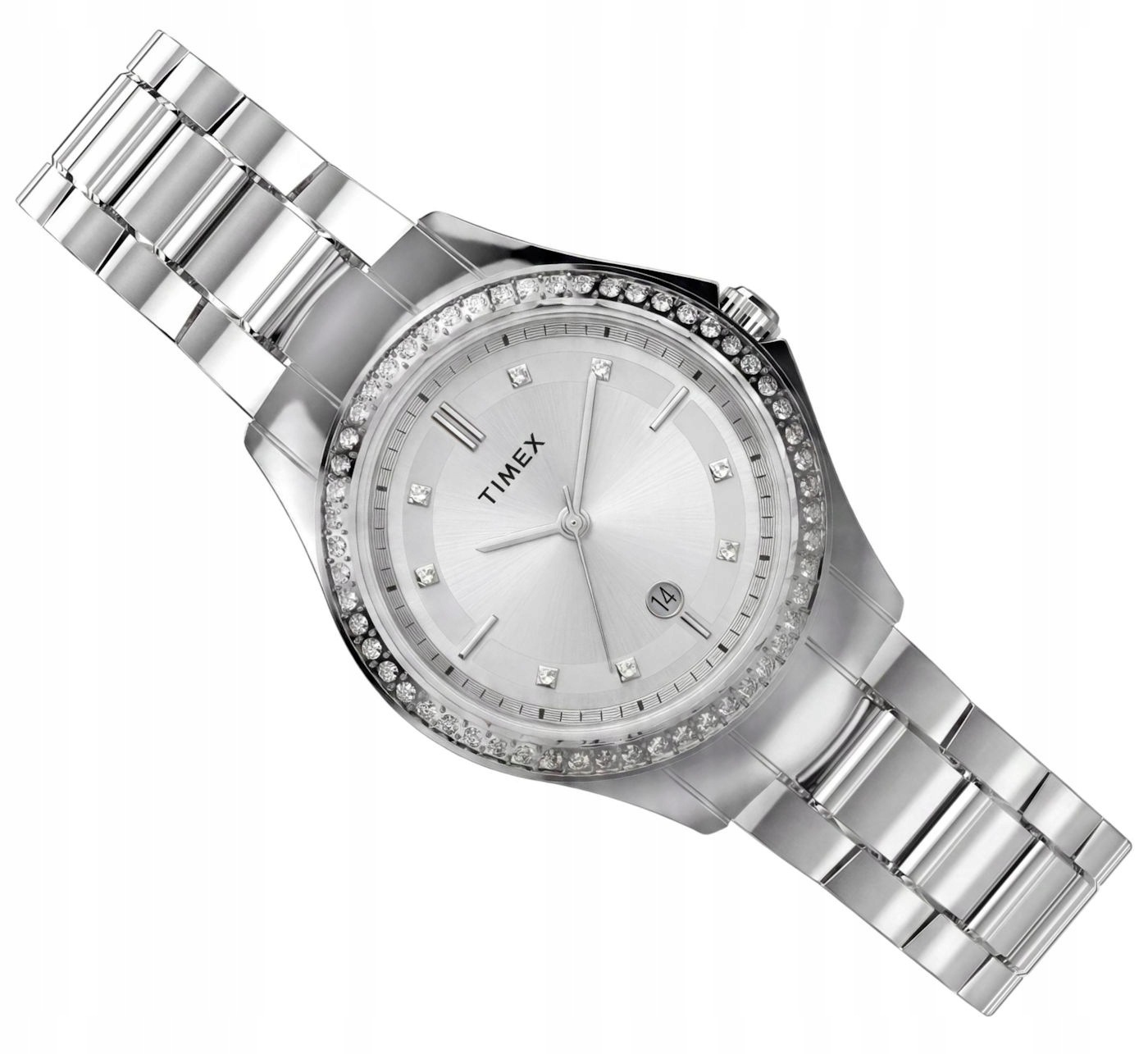 Stříbrné Dámské Klasické Elegantní Hodinky Timex Celine 30 mm TW6A04500