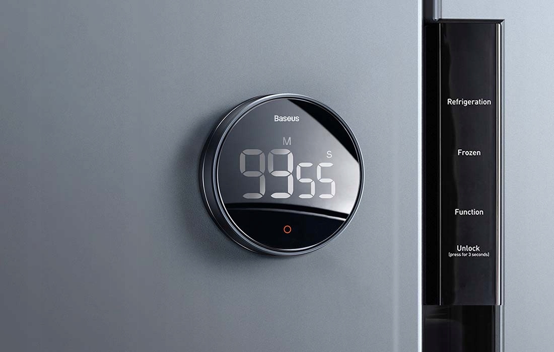 BASEUS MAGNETYCZNY CYFROWY STOPER MINUTNIK LED HD Marka Baseus