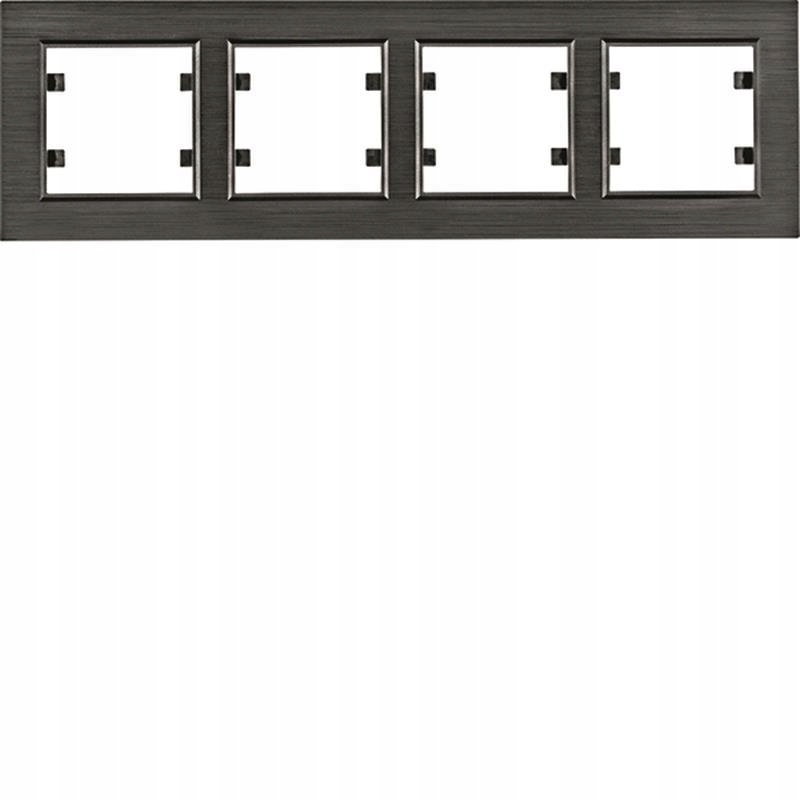 Hager Lumina Passion hliník čierny rámček 4