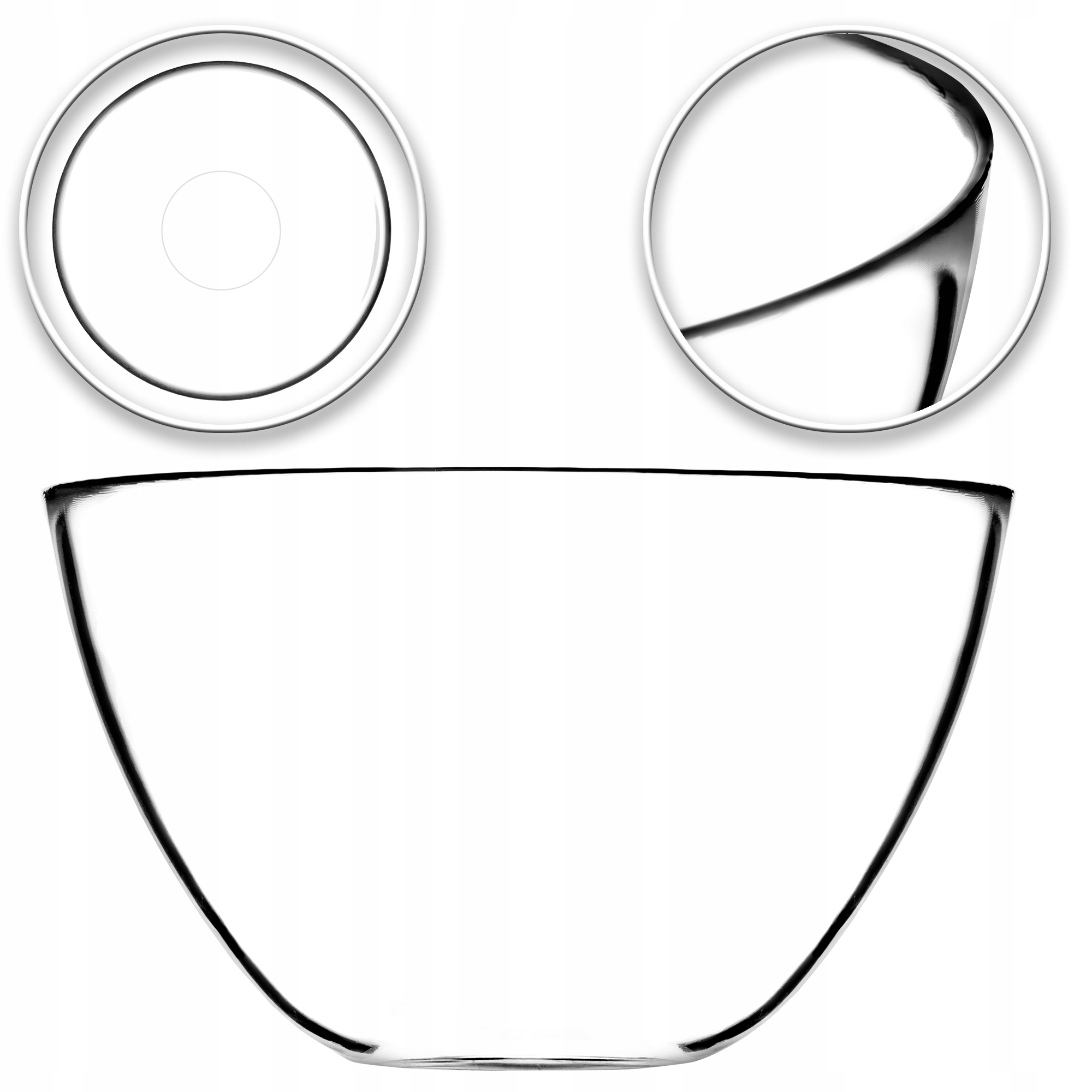 2x MISKA SALATERKA SZKLANA MISA 17cm DO SAŁATKI NA SAŁATKĘ ZESTAW Kod producenta K4439