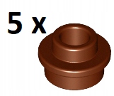 

Lego Reddish Brown 1x1 Open Groszek 85861 5 szt
