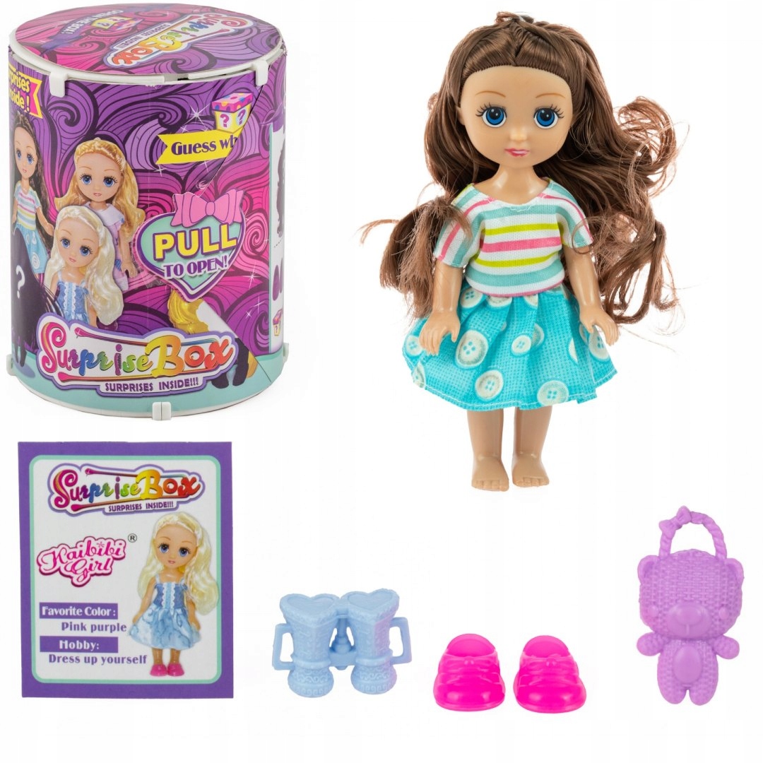 

Lalka W Tubie Niespodzianka Surprise Box Zestaw