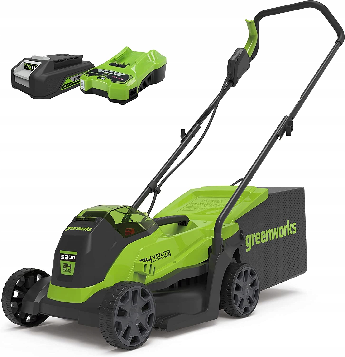 Greenworks GD24LM33K2 Kosiarka akumulatorowa 24V