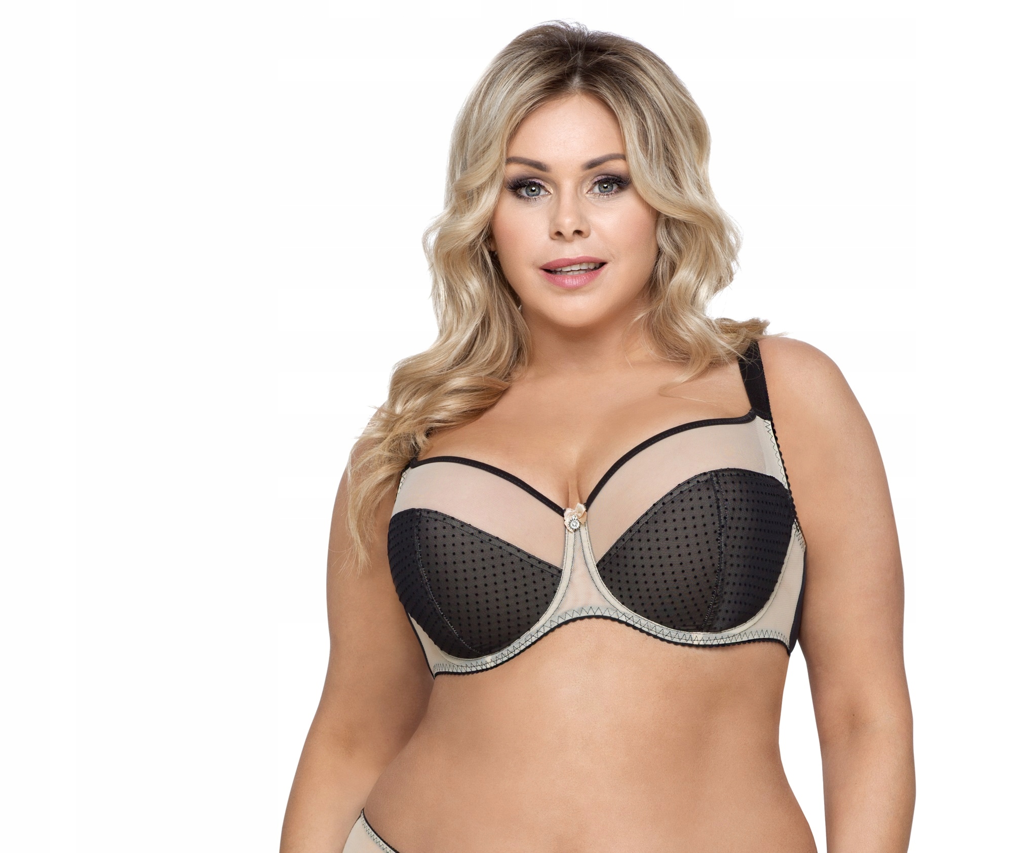 Biggi Biustonosz Soft Victoria Czarny Beż 75L