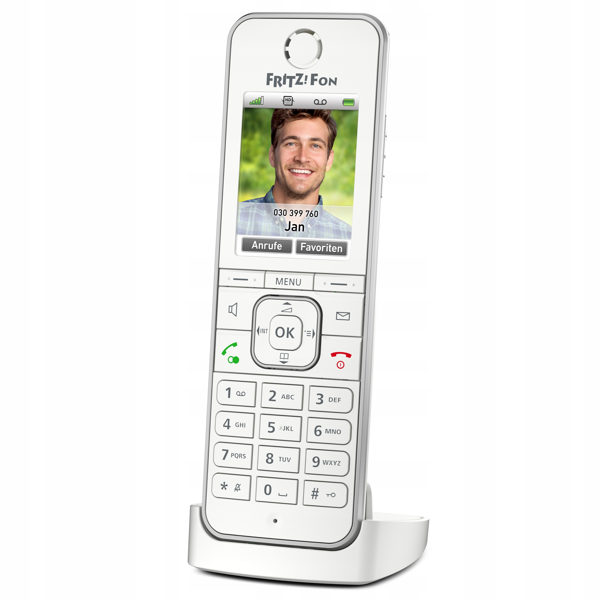 FRITZ!Fon C6 – slúchadlový telefón k routeru FRITZ!Box Dect VoIP Hd Voice