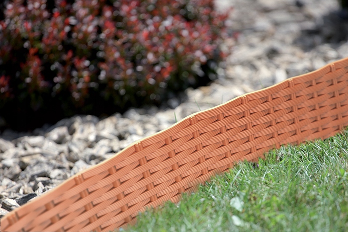 Płotek ogrodowy rattan IBRA | Szary — 11