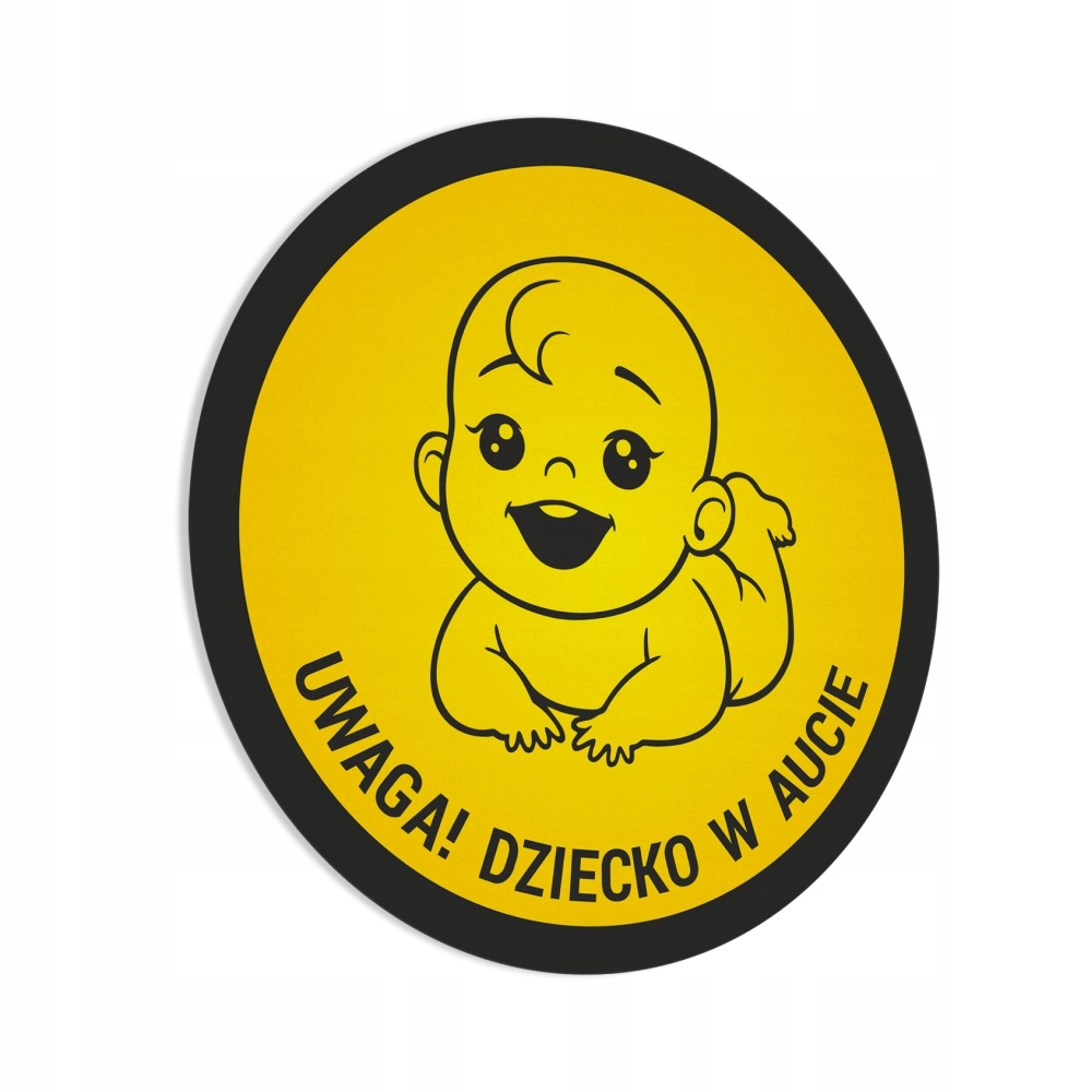 

Naklejka Uwaga! Dziecko w Aucie 15x15