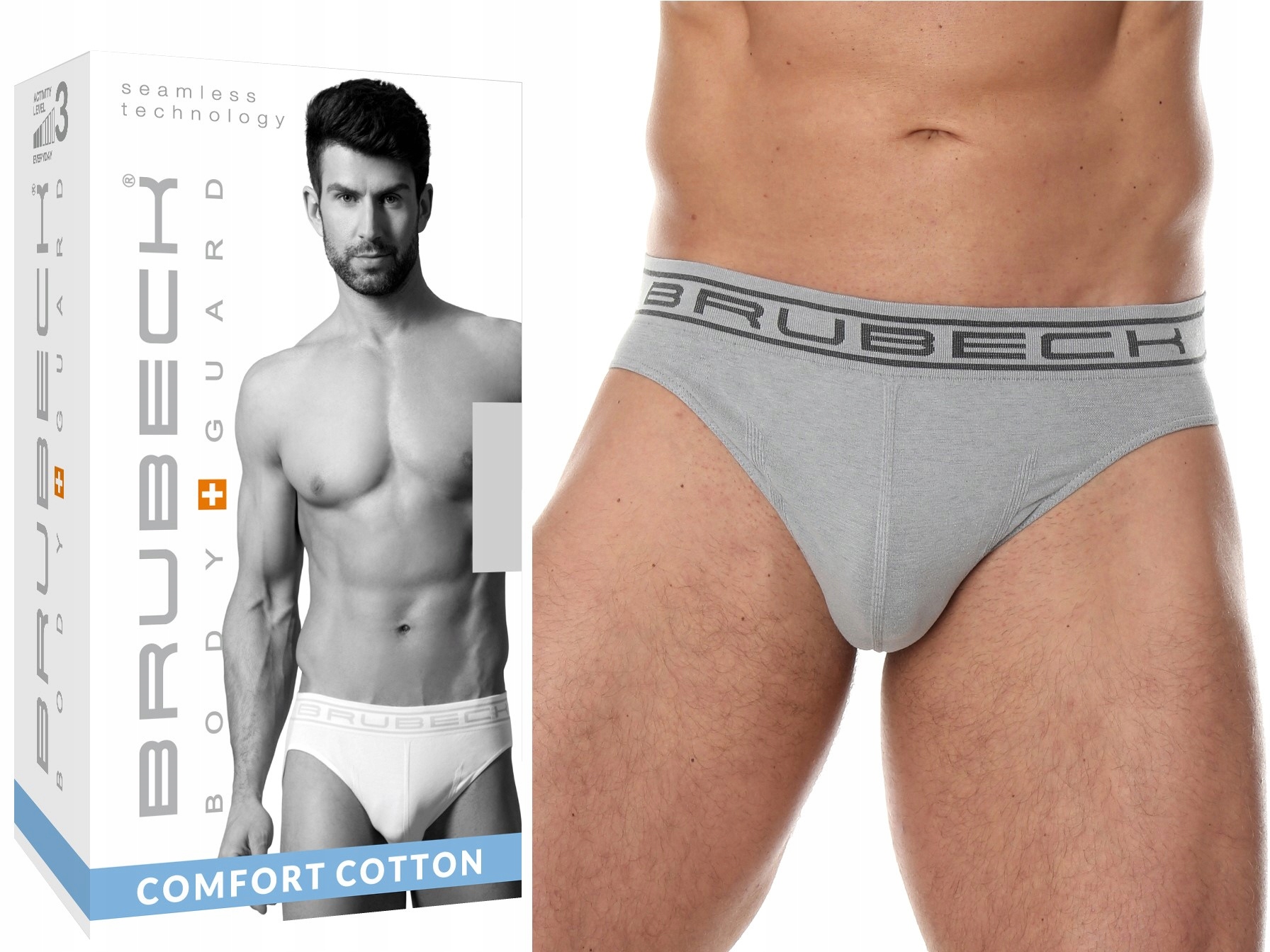 

Brubeck comfort cotton Slipy BE00290A szare XL