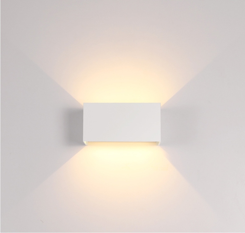24W Kinkiet Led Ścienny Zewnętrzny Wewnętrzny Lampa Góra Dół Modna IP65