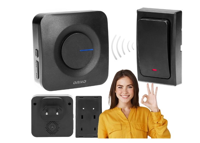 Bezdrátový Zvonek Na Dveře Bezbateriové Venkovní Tlačítko