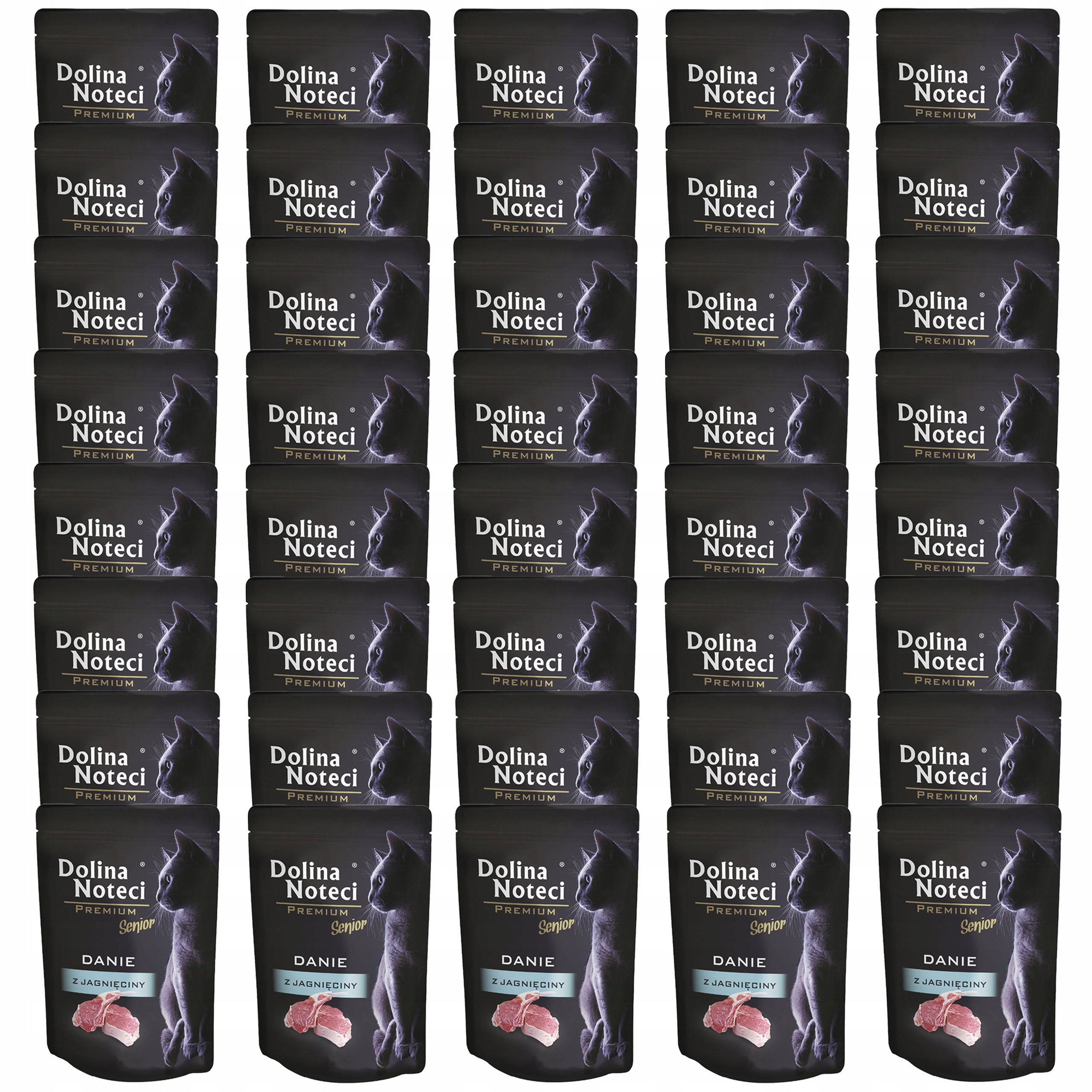 Levně Dolina Noteci Premium Senior Jídlo krmivo pro kočky Jehněčí 40 x 85 g