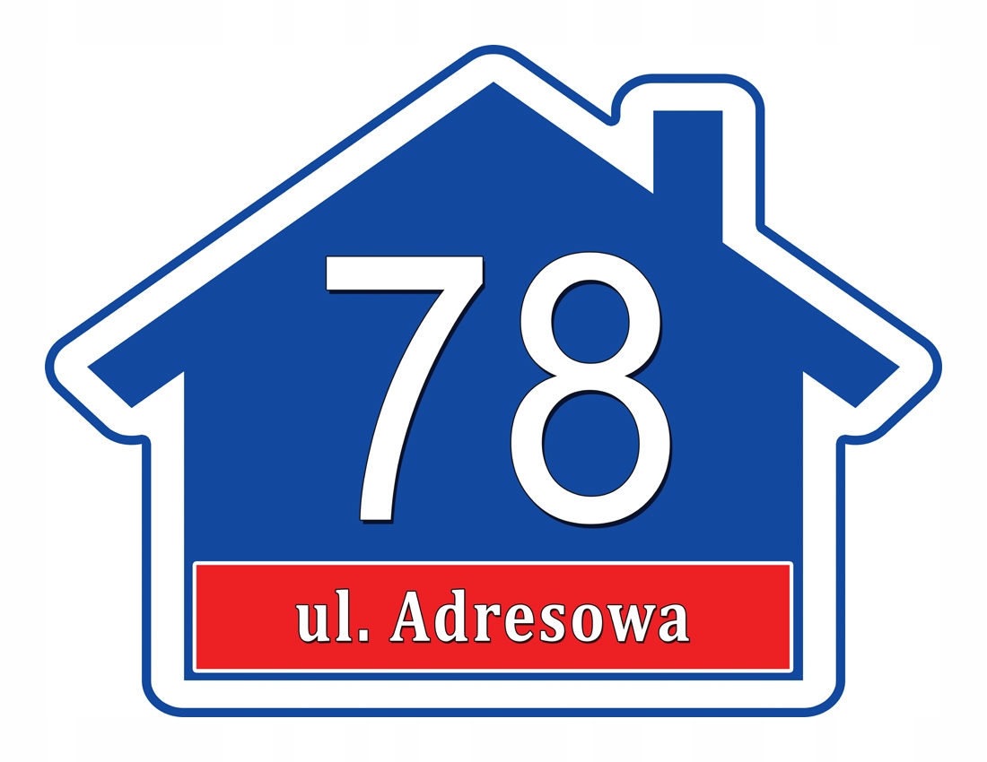 

Tabliczka Adresowa Adres Numer Na Dom znak ulica