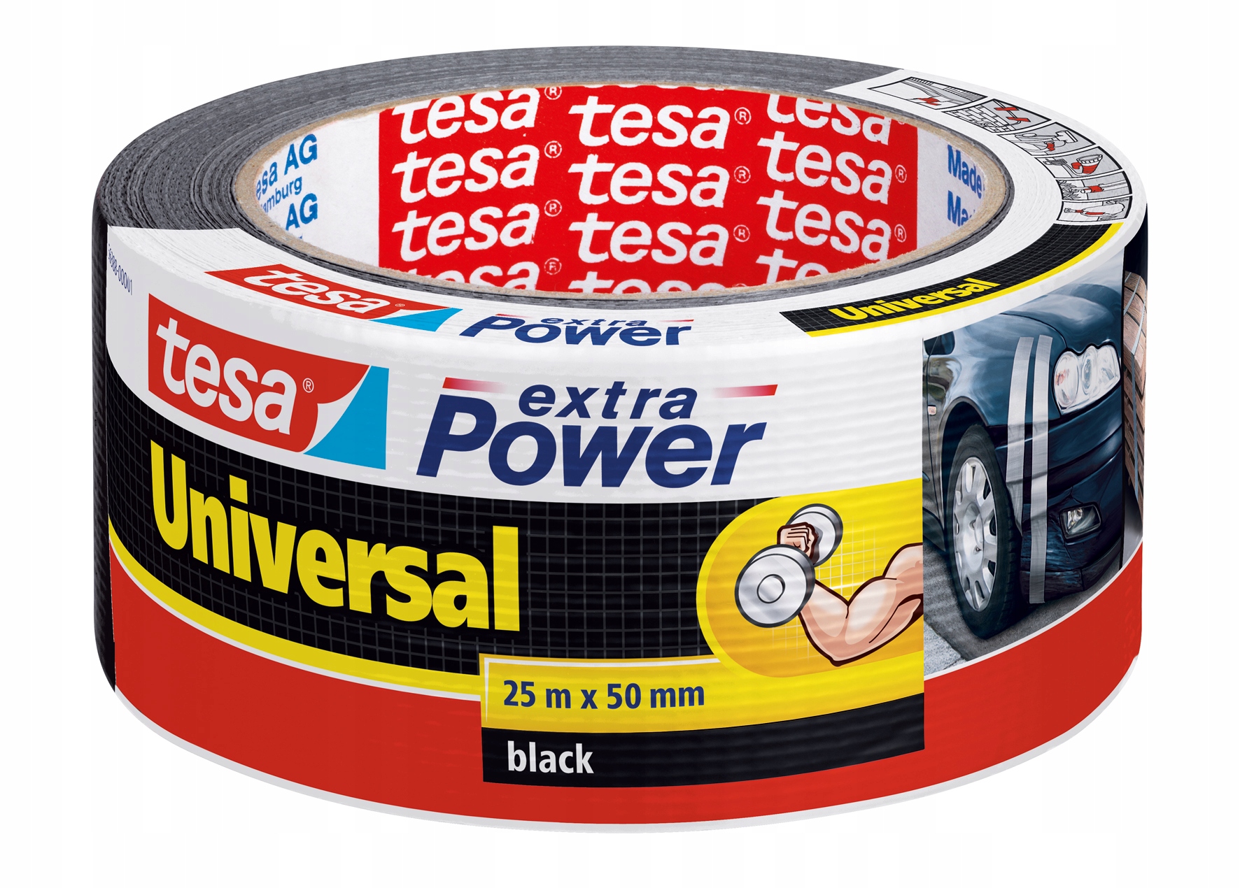 

Taśma naprawcza tesa extraPower czarna 25m x 50mm