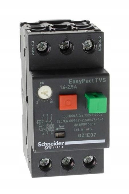 Motorový spínač 3P 0.75 kW 1.6-2.5A GZ1E07